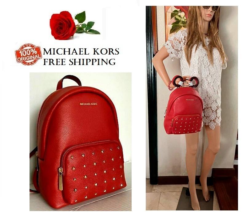 Michael Kors Backpack Red Leather ref.374118 - Joli Closet