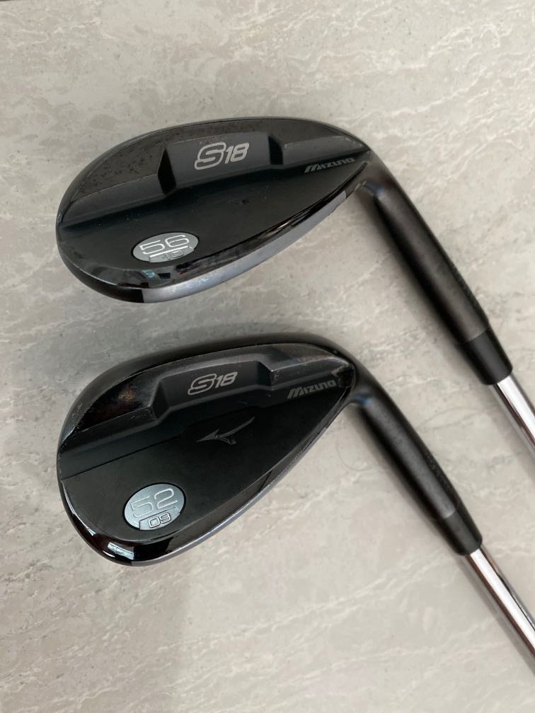 Mizuno S18 Black Wedges, Sports 
