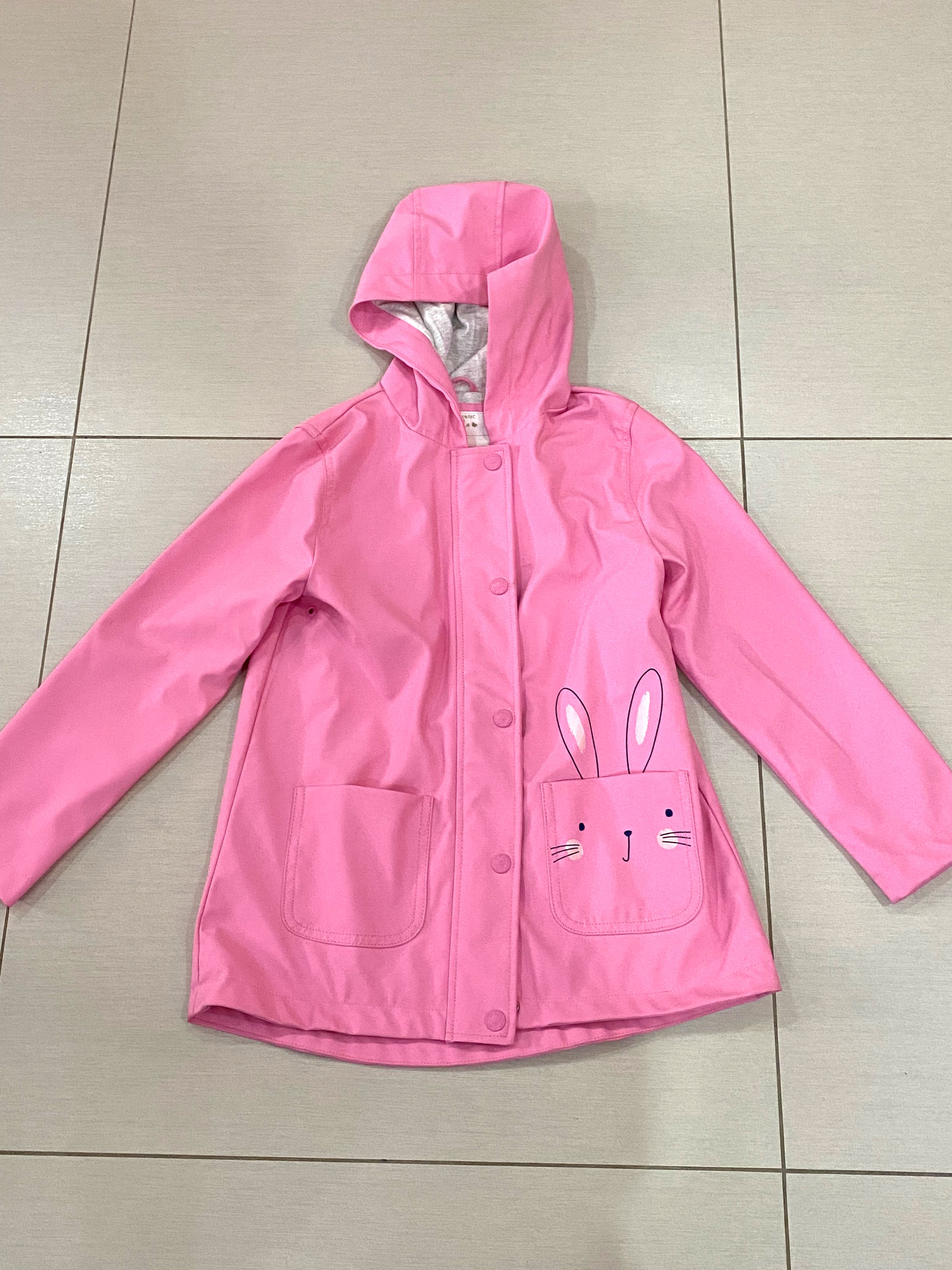 Mothercare Pink Bunny Jacket, Babies & Kids, Babies & Kids Fashion on Carousell