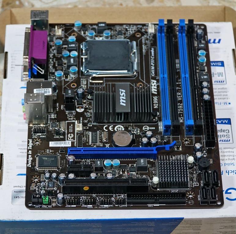MSI G41MP33 Motherboard (MS7592 Ver 7.1), Computers & Tech, Parts