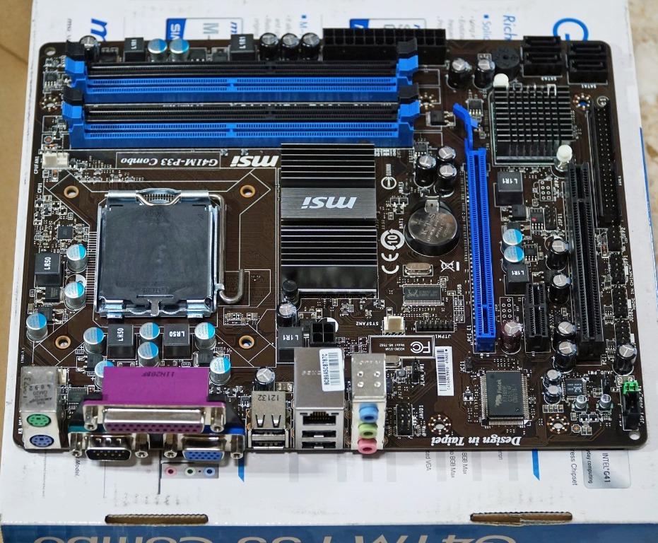 MSI G41MP33 Motherboard (MS7592 Ver 7.1), Computers & Tech, Parts