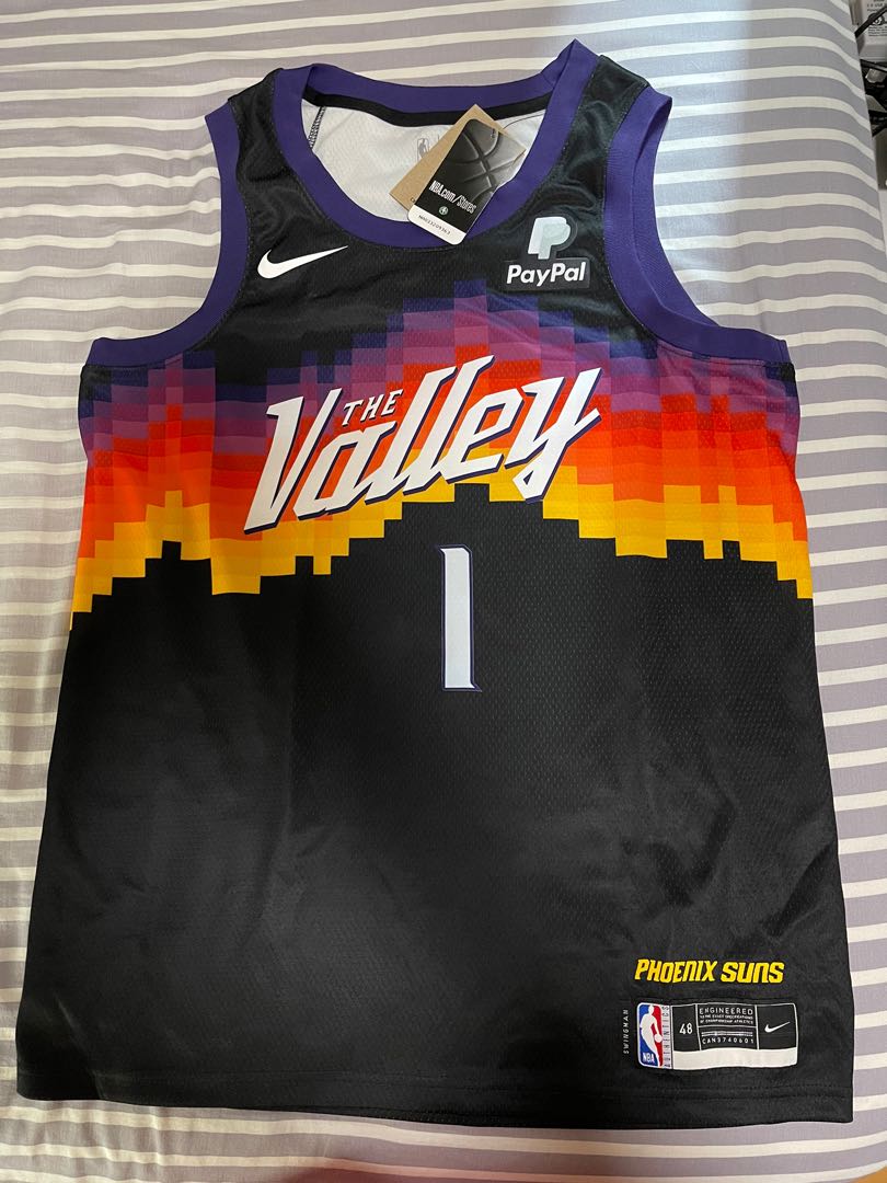 100% Authentic Devin Booker Nike Suns City Edition The Valley Jersey Size  56 2XL