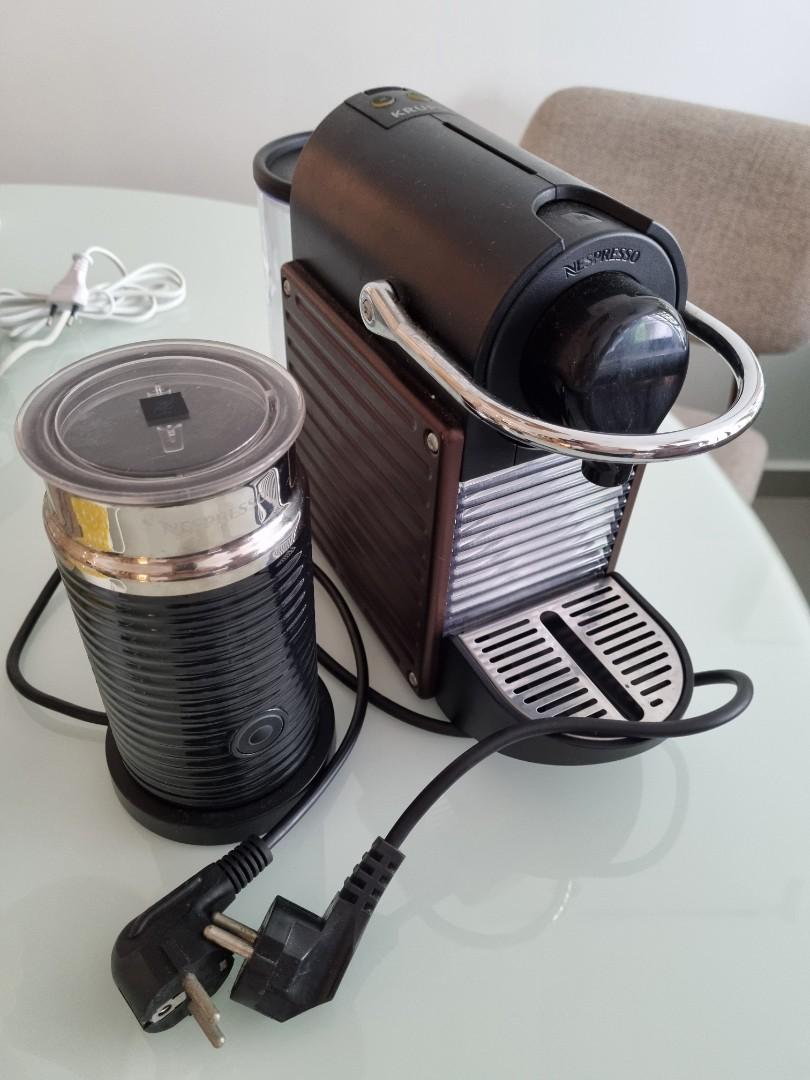 Nespresso Pixie and milk frother, TV & Home Appliances, Kitchen