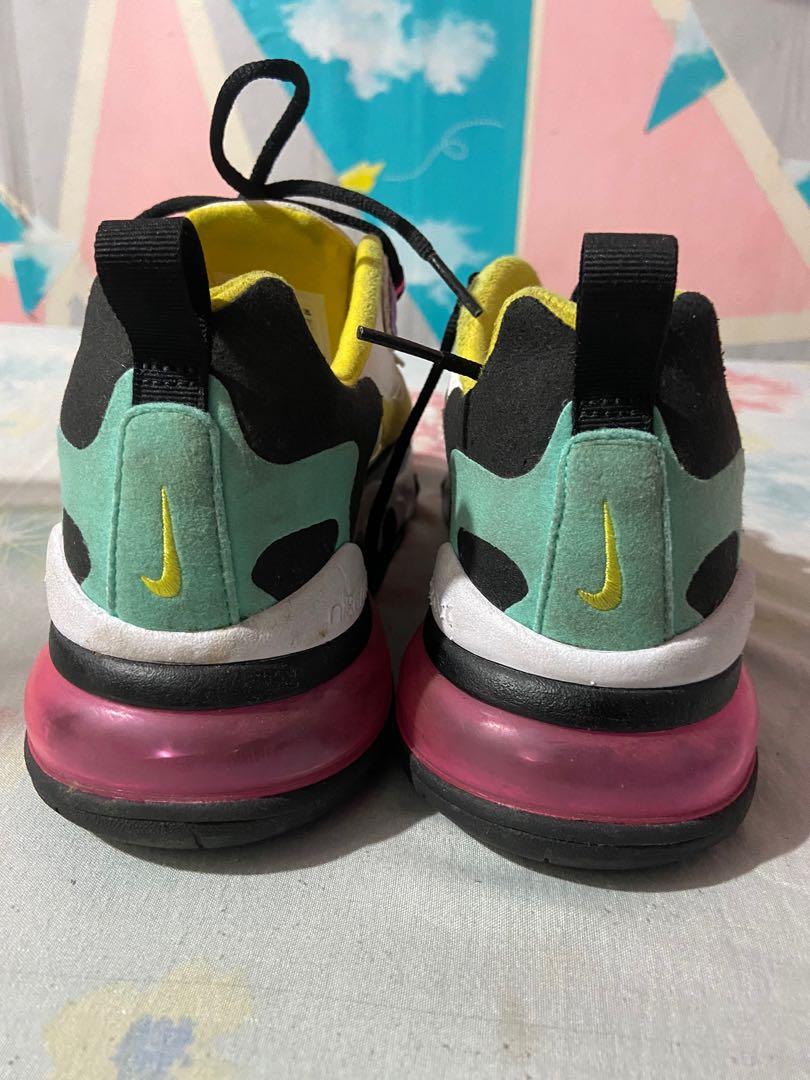 Air max 270 react shop white yellow black violet