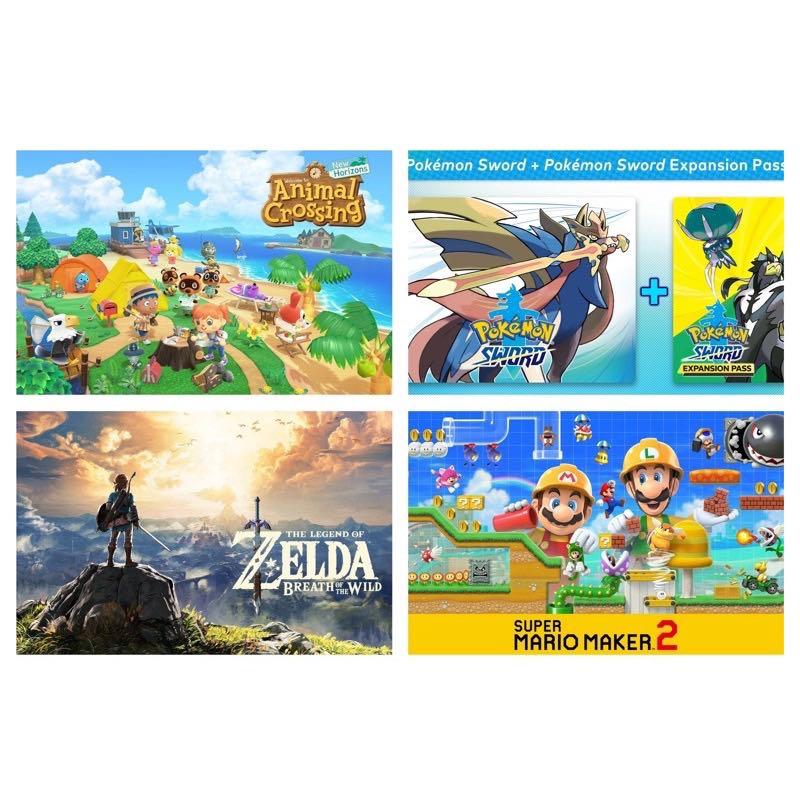 Buy Free 1） Nintendo Switch 4in1 Animal Crossing，Pokemon Sword
