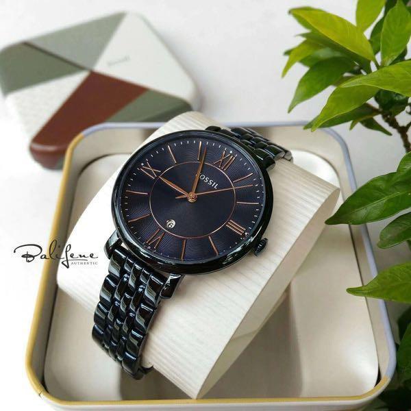 OFFER Fossil Jacqueline ES4094 Three Hand Date Blue Stainless Steel Women Watch Women s Fashion Watches Accessories Watches on Carousell