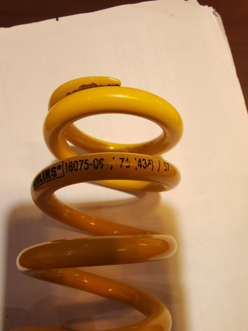 Mtb coil Ohlins rear shock spring, Sports Equipment, Bicycles & Parts