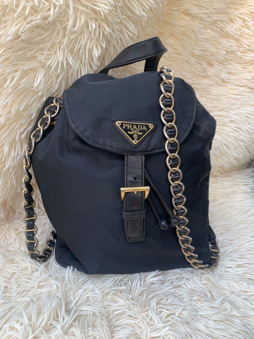 ORIG PRADA CHAIN BACKPACK RARE Luxury Bags Wallets on Carousell