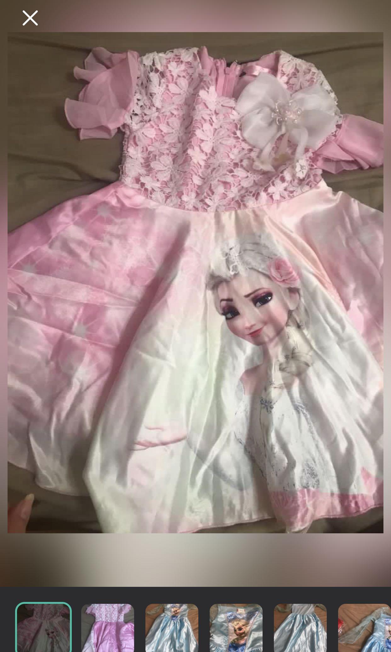 Frozen dress 2025 pink