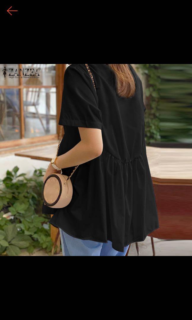 Pleated shortsleeve blouse top (Category: Blouses) located in Iligan City. Submitted by sttal (Listing ID 1167040463, Image 2). Description: Very nice fabric. Please refer the measurements on the posted picture .