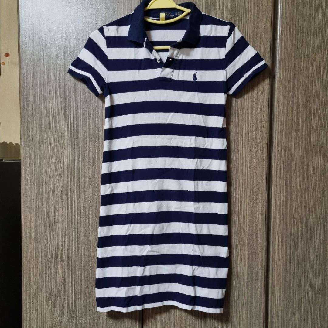 POLO RALPH LAUREN Striped Mesh Mini Polo Dress XS, Women's Fashion, Dresses  & Sets, Dresses on Carousell