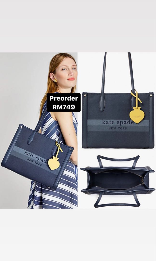 PREORDER KATE SPADE MARKET DENIM MEDIUM TOTE Women s Fashion