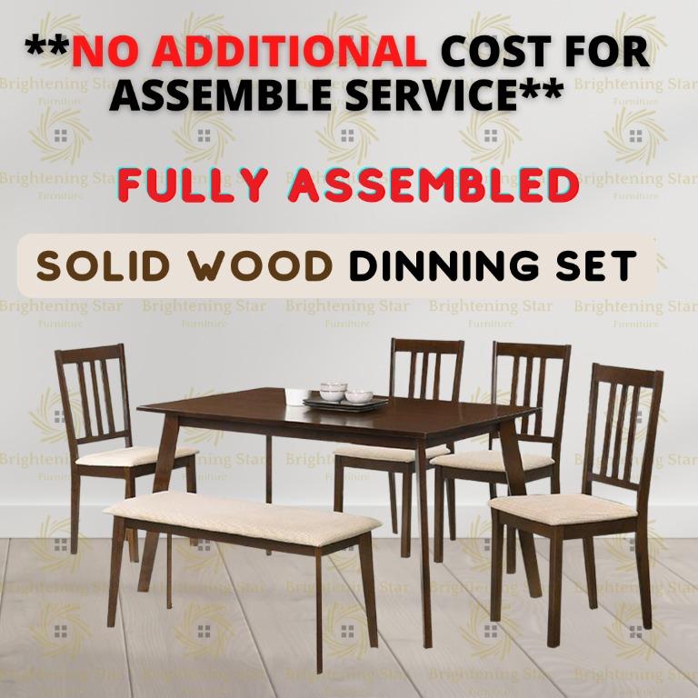 Fully assembled kitchen table and chairs outlet