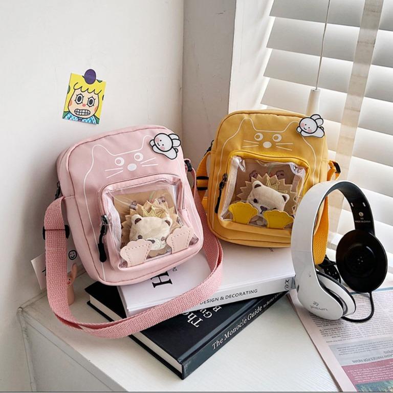 READYSTOCK Japanese Cute Mini Ita bag Harajuku Bag Clear Ita Bag Japan Anime Bag Small Itabag Mini Pouch Clear Handphone Bag