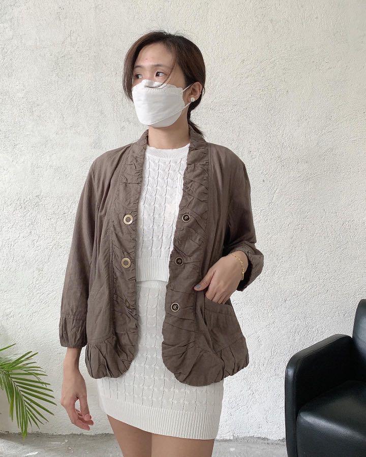 Renuar Khaki Green Blazer, Women's Fashion, Coats, Jackets and Outerwear on Carousell