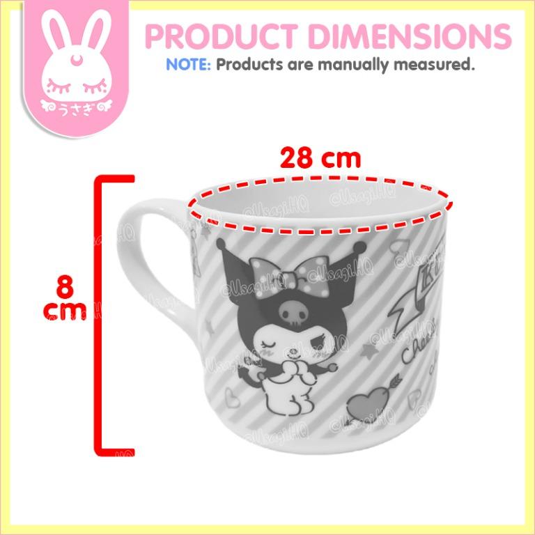 Sanrio Cute Cheeky Charming Kuromi Stripes Ceramic Coffee Mug ...