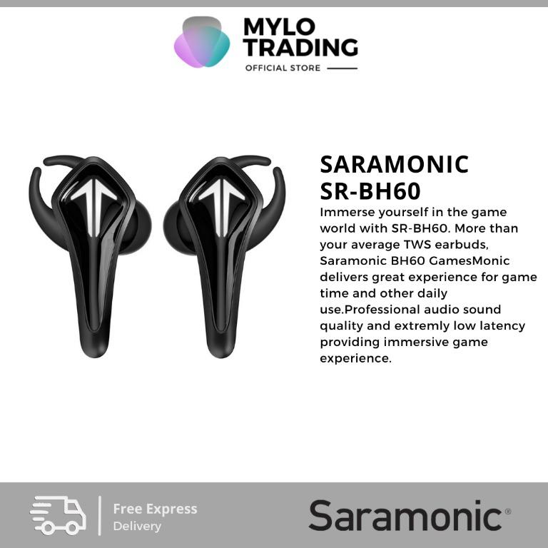Saramonic SR-BH60 True Wireless Gaming Earbuds SRBH60
