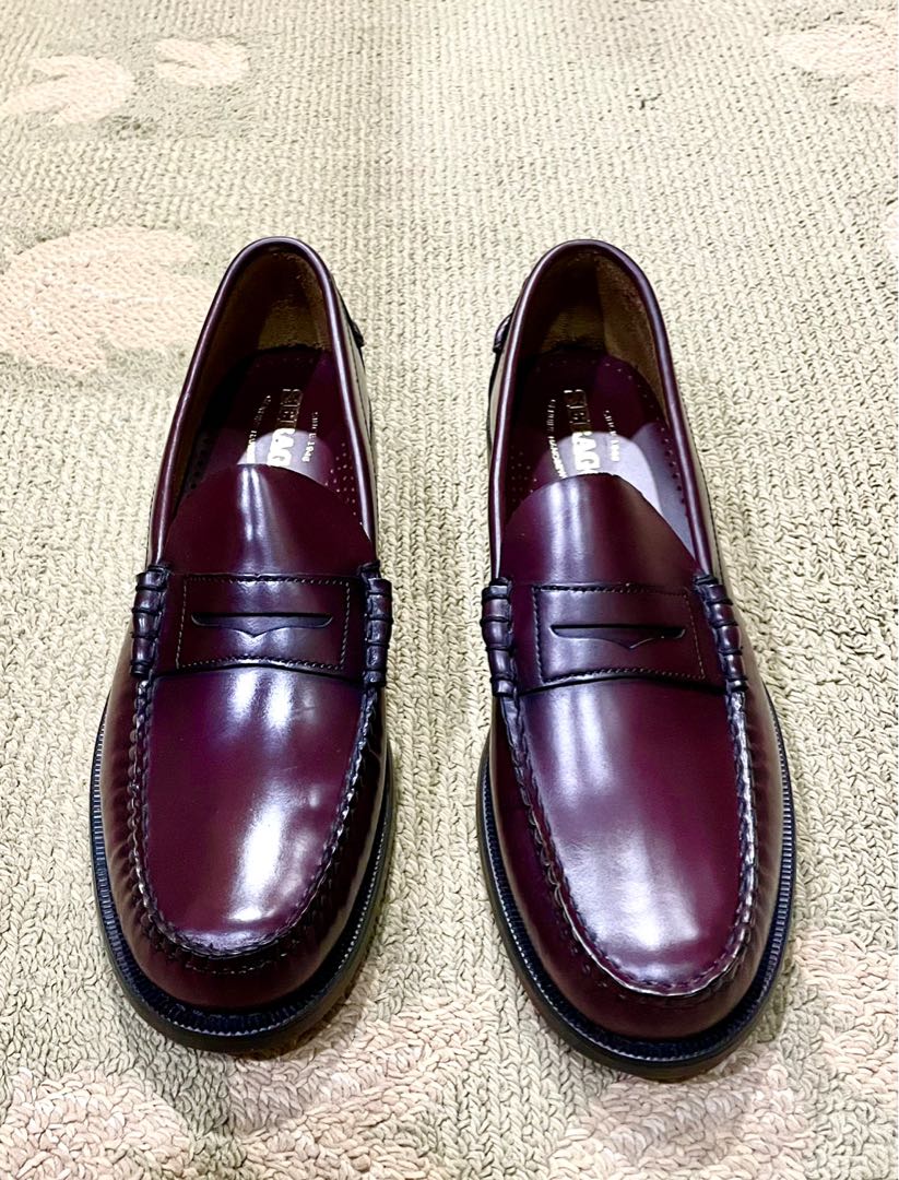 Sebago Burgundy Penny Loafers, Men's 