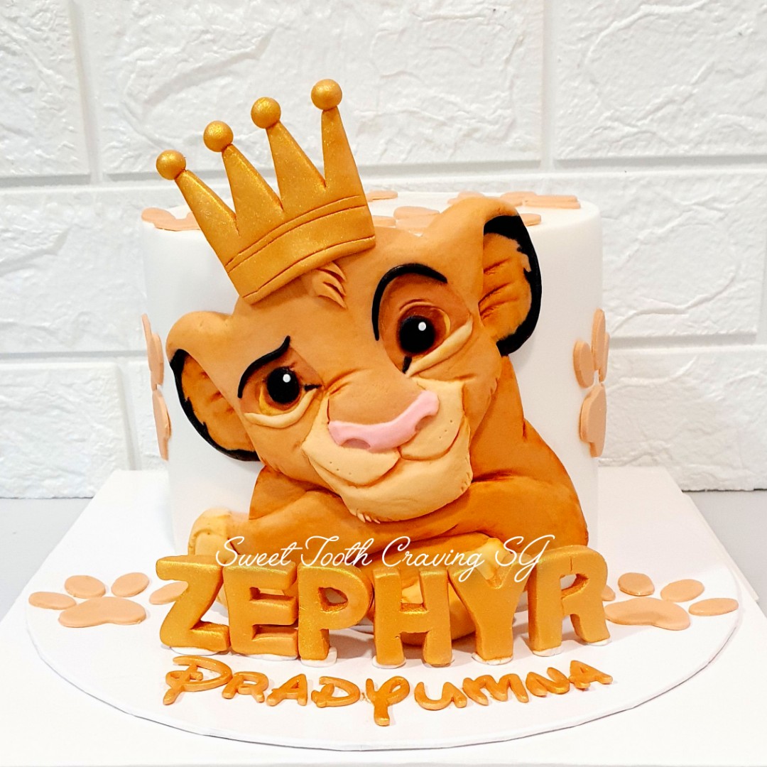 Lion King Cake 3 - dreamydelightsbysidra.com
