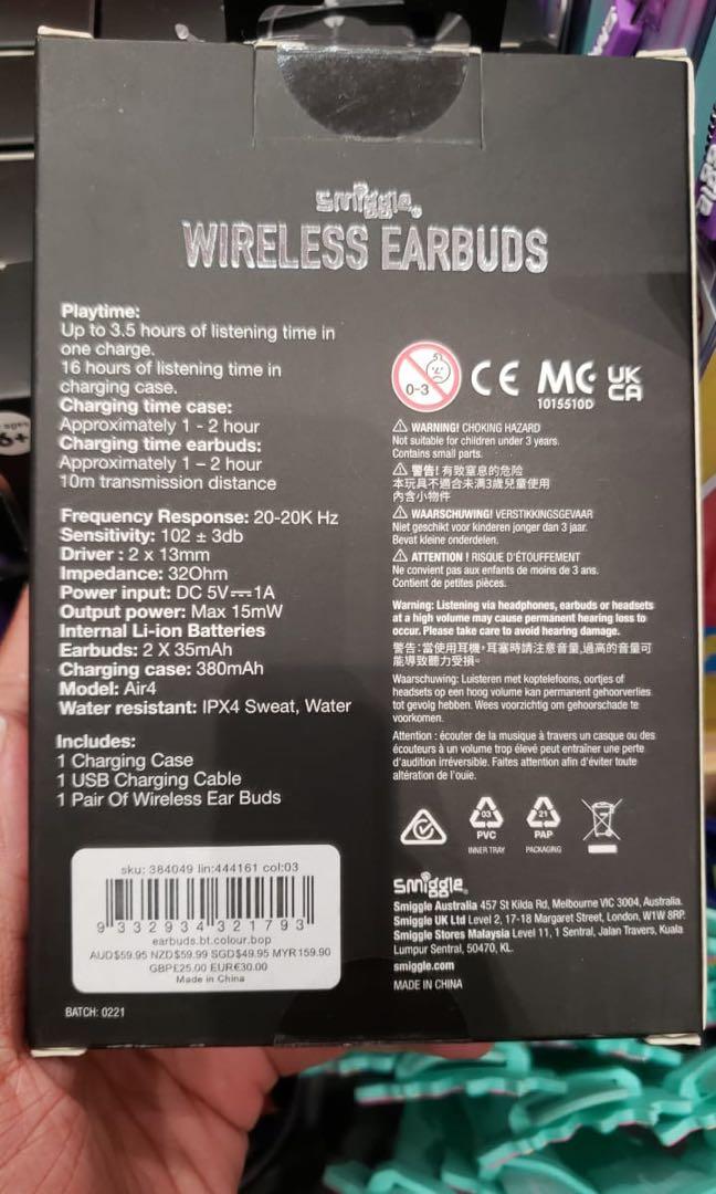 Smiggle bluetooth headphones hot sale instructions