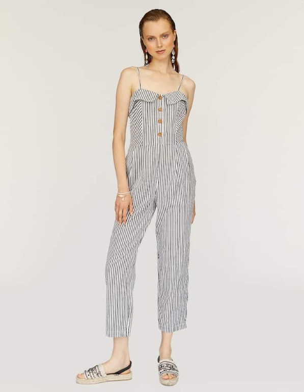 STRADIVARIUS STRIPED LONG JUMPSUIT