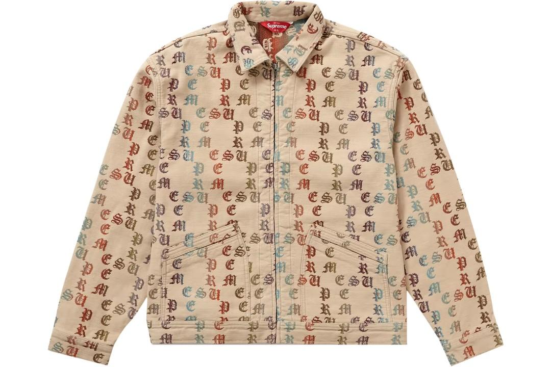 ジャケット・アウター supreme 22aw Moleskin Work JKT Leopard L Supreme Moleskin Work Jacket (FW22) - $198