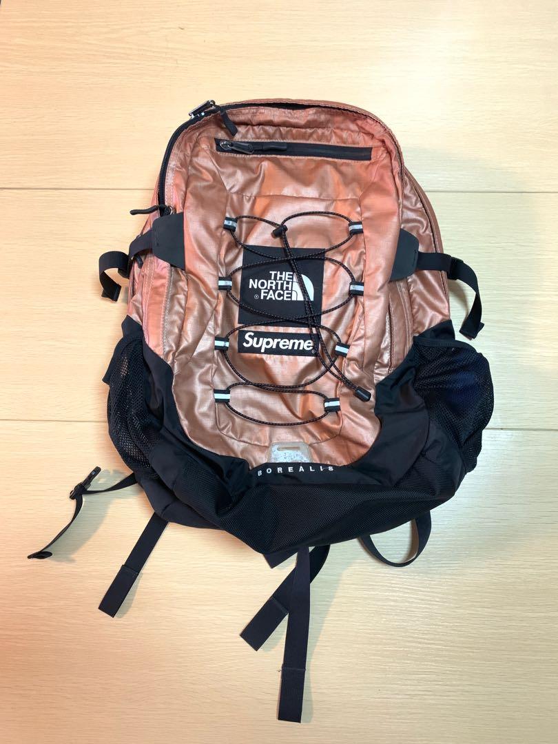 Supreme the north face metallic borealis backpack discount rose gold