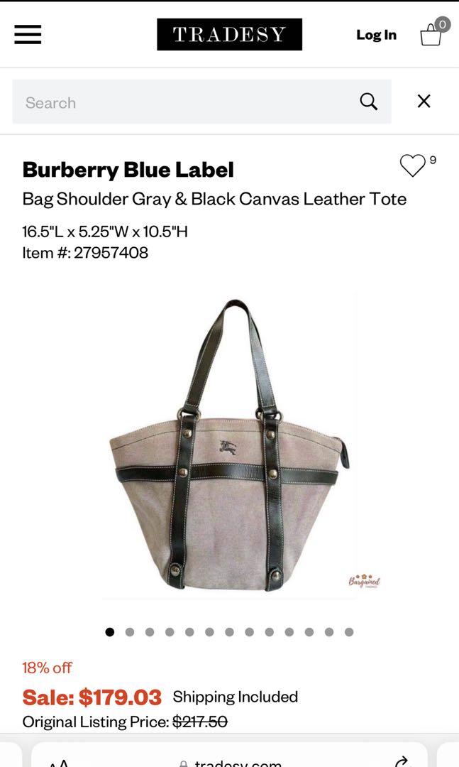 Tas tote bag burberry blue label
