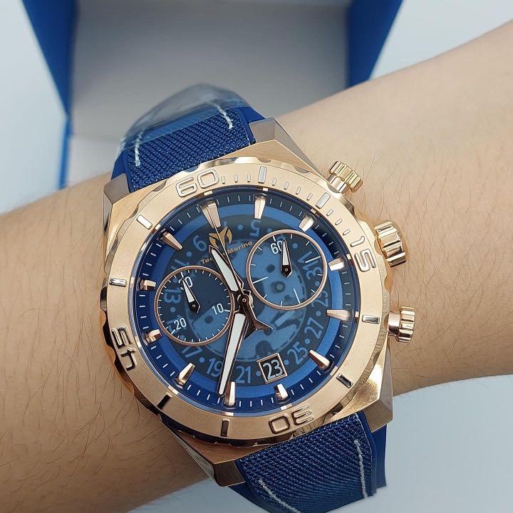 Technomarine REEF SHARK COLLECTION TM 519010 (Category: Men's Watches) located in Malabon City. Submitted by hyruwatchesandaccessories (Listing ID 1167156133, Image 2). Description: Technomarine REEF SHARK COLLECTION TM 519010 🏷Php 10300 plus sf ⌚️48mm ⌚️Chronograph ⌚️with flame fusion crystal ⌚️with silicon nylon strap ✔️box tag warranty card.