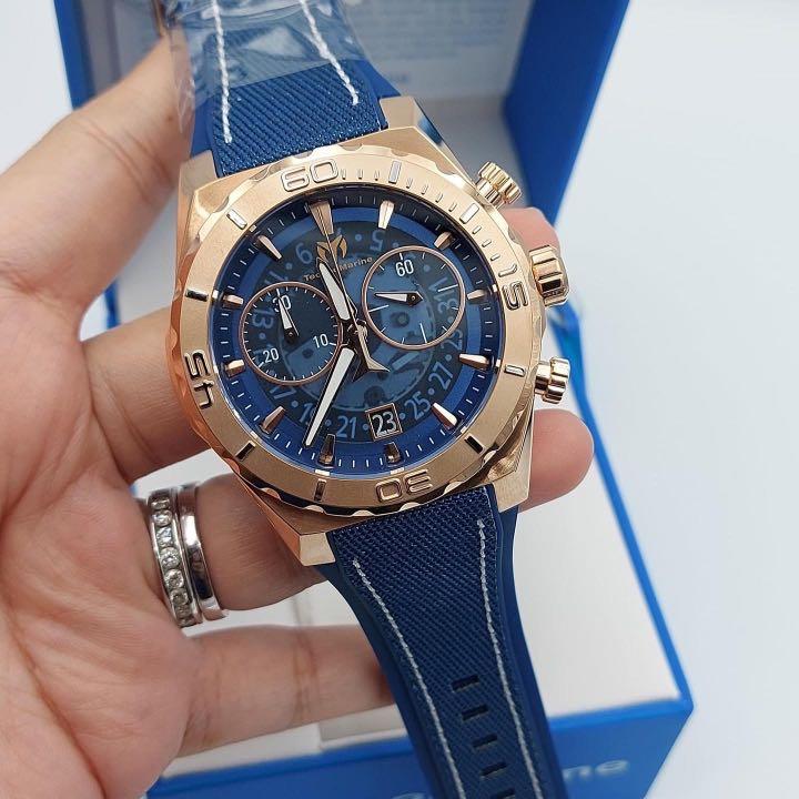 Technomarine REEF SHARK COLLECTION TM 519010 (Category: Men's Watches) located in Malabon City. Submitted by hyruwatchesandaccessories (Listing ID 1167156133, Image 3). Description: Technomarine REEF SHARK COLLECTION TM 519010 🏷Php 10300 plus sf ⌚️48mm ⌚️Chronograph ⌚️with flame fusion crystal ⌚️with silicon nylon strap ✔️box tag warranty card.