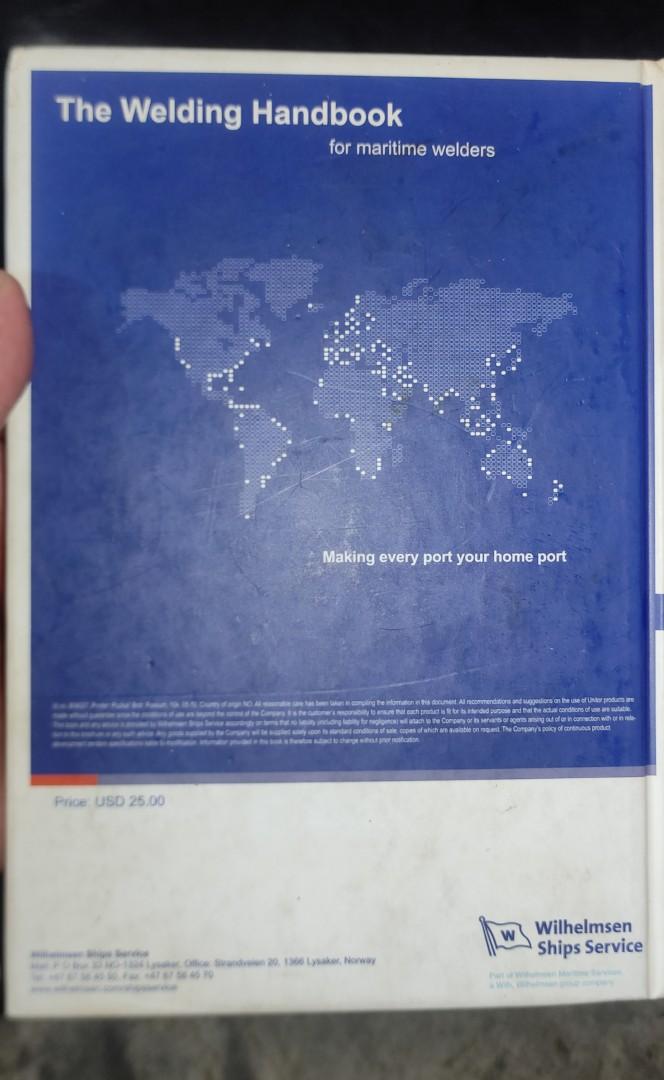 The welding handbook for maritime welders. (Category: Textbooks) located in Santa Rosa. Submitted by pacion8 (Listing ID 1167111783, Image 2). Description: Welding and related processes for repair and maintenance onboard..