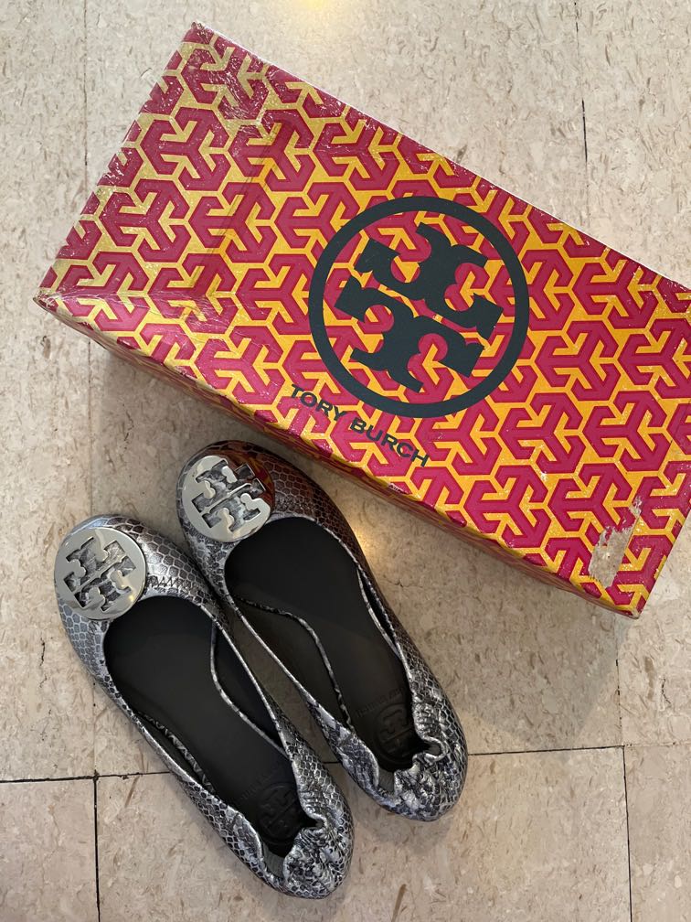 Tory burch clearance python flats