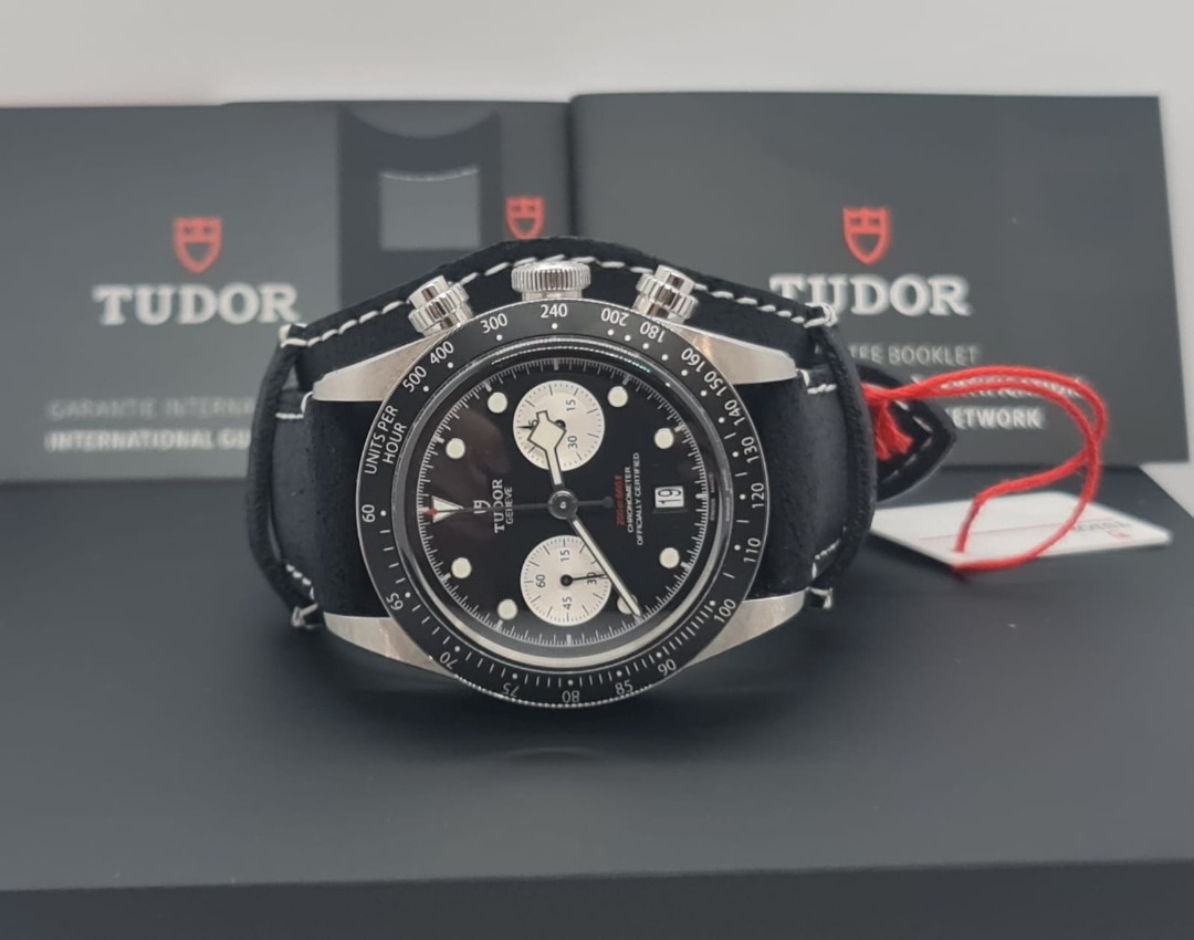 Chrono black leather hot sale