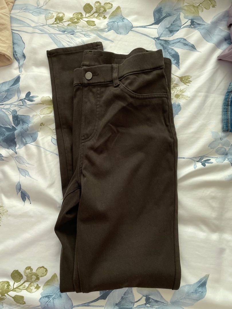 Uniqlo pants brown, Women's Fashion, Bottoms, Jeans on Carousell