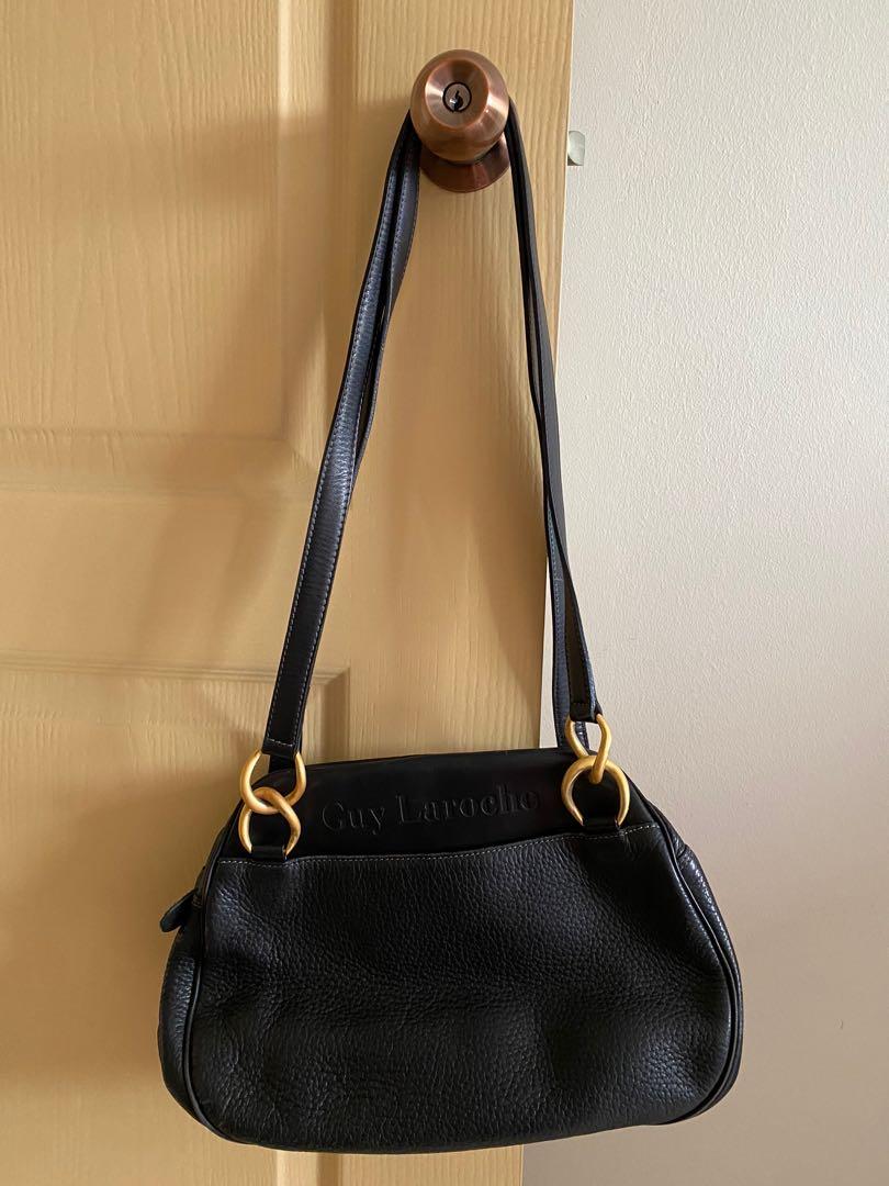 Leather handbag Guy Laroche Blue in Leather - 35101403