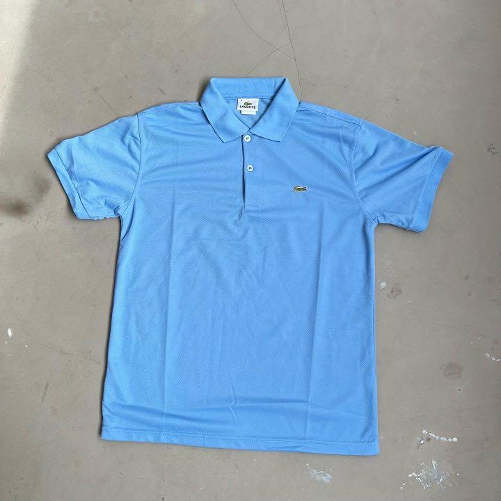 Vintage Lacoste Baby Blue Polo Shirt, Men's Fashion, Tops & Sets