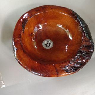 Wastafel unik akar kayu jati murah