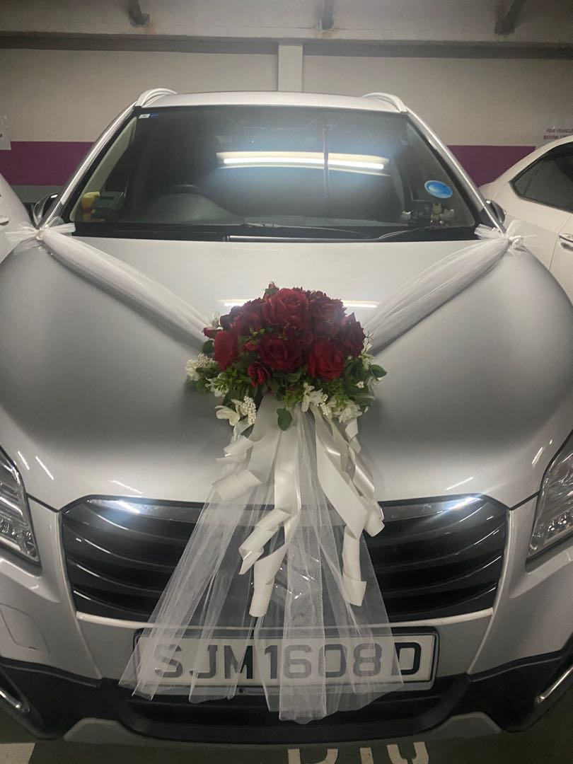 6 METRES HOT PINK WEDDING CAR/FLORIST RIBBON BN 
