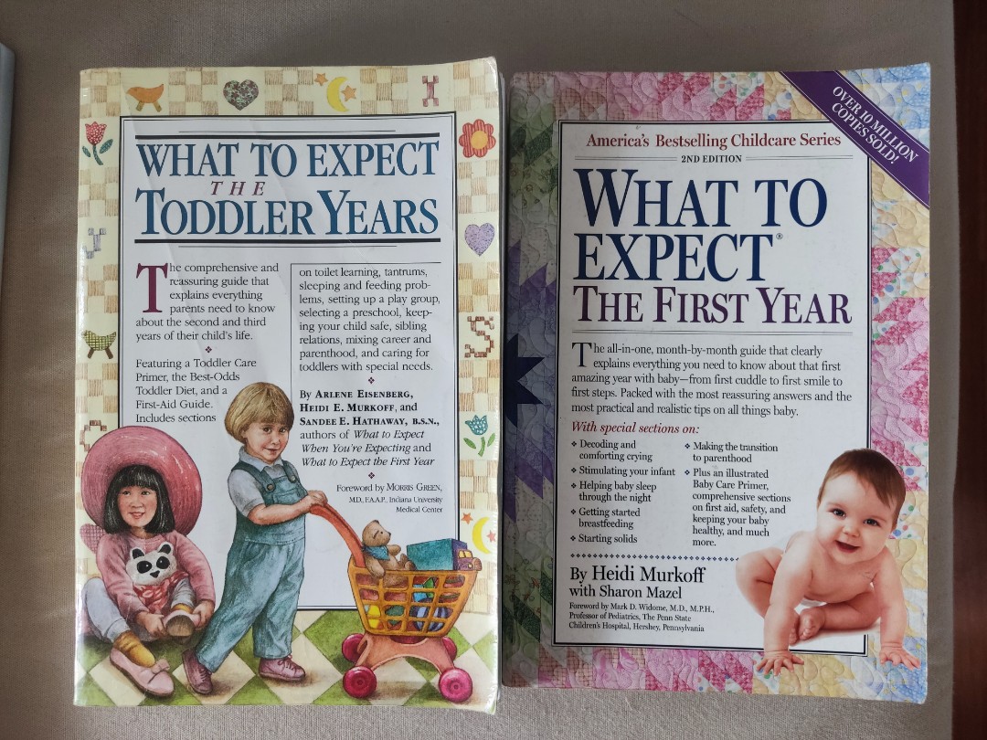What to expect the first year and toddler years book bundle, Hobbies & Toys, Books & Magazines
