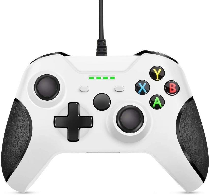 Wired Controller For Xbox One Xbox Controller With 3 5mm Headset Audio Jack Xbox One Controllers Wired Gamepads Joysticks For Xbox One Xbox One X Xbox One S Ps3 And Pc White Mobile Phones Gadgets