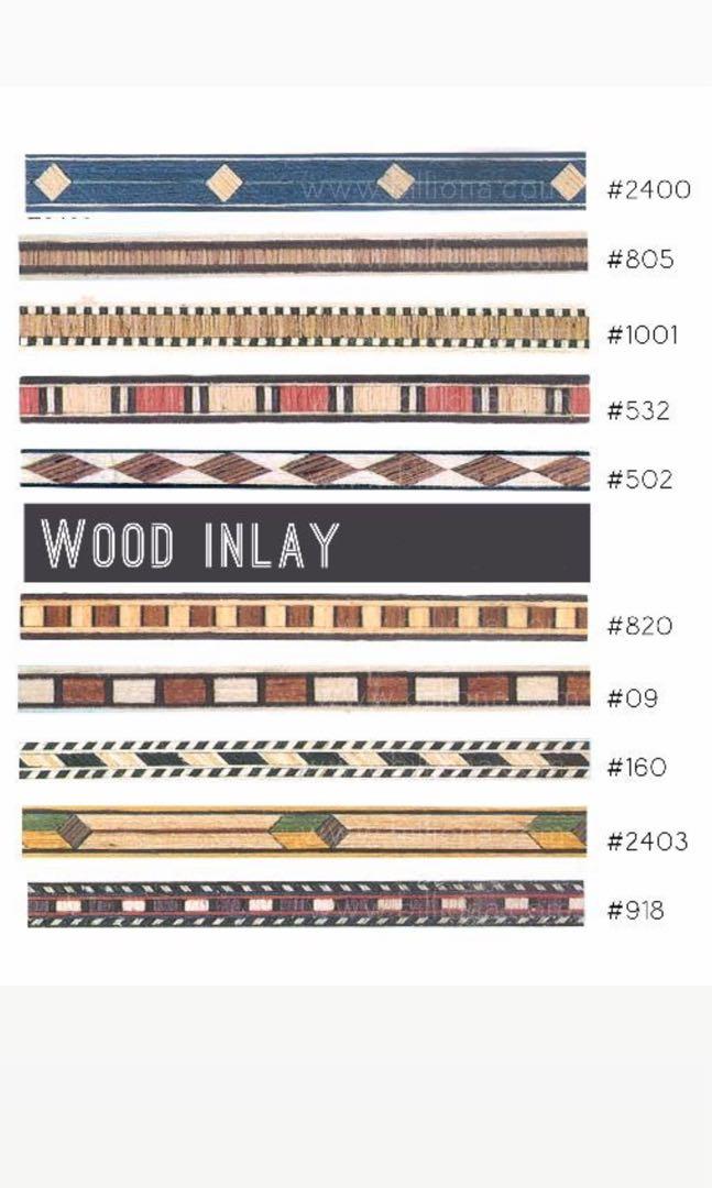 Wood inlay strips use for DIY furniture etc.., Furniture & Home Living