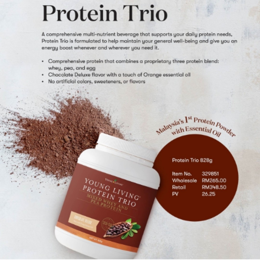 YOUNG LIVING PROTEIN TRIO (100 Genuine), Health & Nutrition, Health