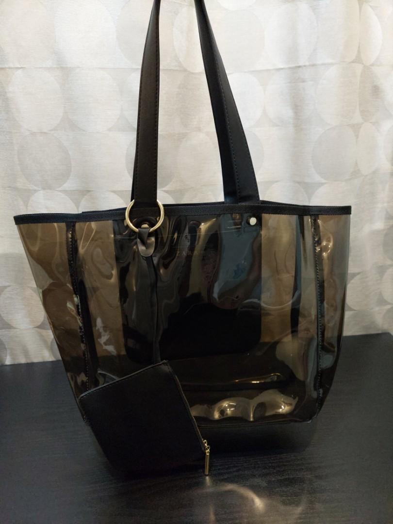 Transparent tote bag zara sale