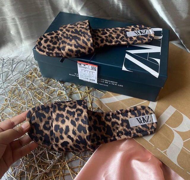 zara leopard print sandals