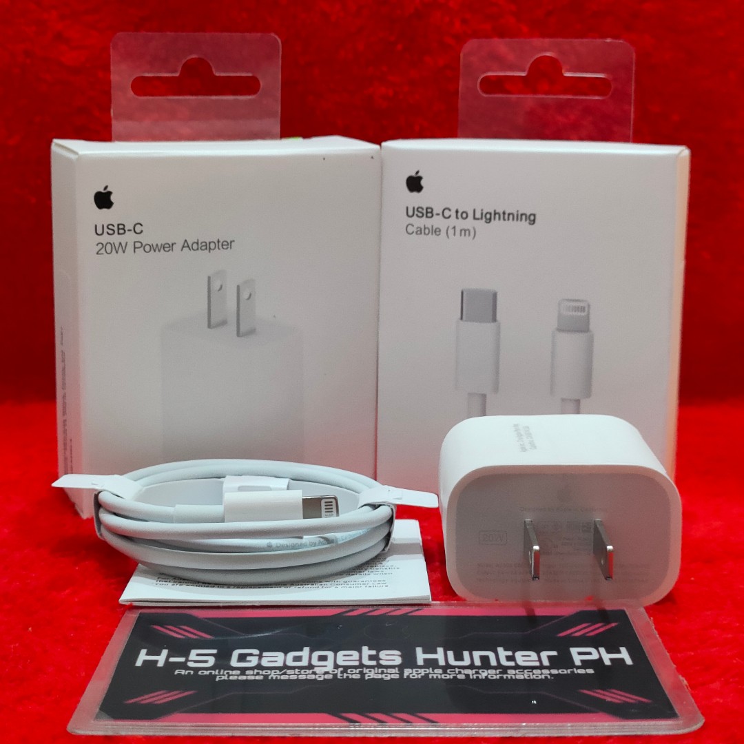20w USBC power adapter & USBC to lightning cable 1m with serial