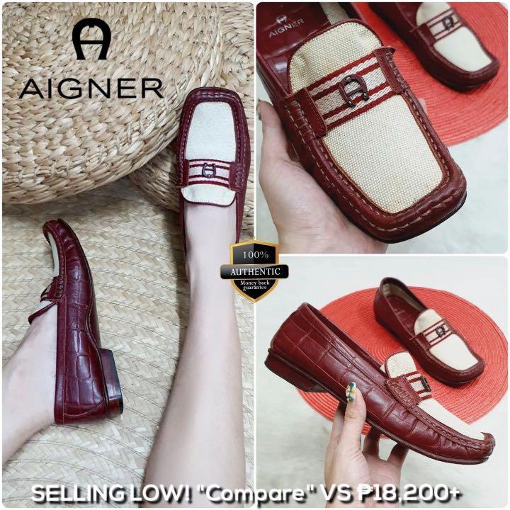 Aigner penny loafers sales
