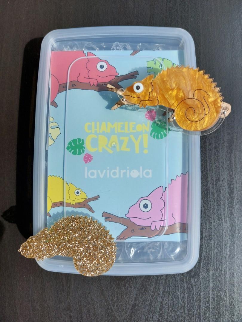 La Vidriola Pack of 2 INSERTS for CHAMELEON Brooch Glitter Gold Marbled Amber Women s Fashion Jewelry Organisers Brooches on Carousell