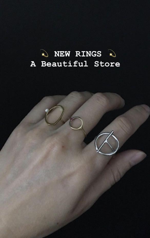 A beautiful store - Moil T-shape Silver Ring T型銀戒指（可調較戴