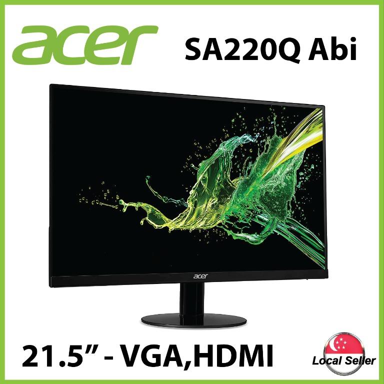 Acer SA220Q abi Monitor 21.5" Full HD 1080P IPS / 75hz Refresh Rate