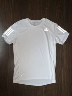 Adidas Dri-fit White Running Shirt, Men 